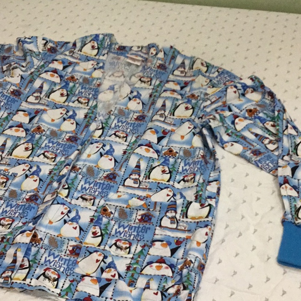 PEACHES Holiday Scrub Jacket